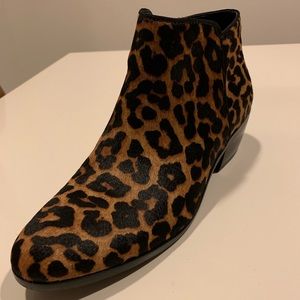 Sam Edelman ‘Petty’ Bootie Calf Hair Leopard Print